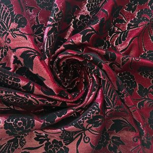 Devoré velvet with Flock print