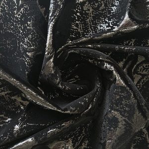Devoré velvet with Flock print