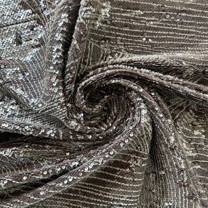 Sequins with Flock print